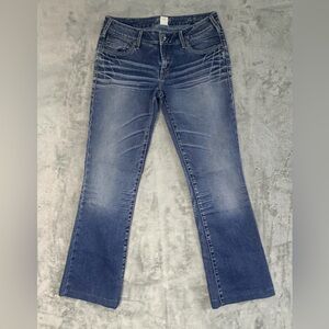 Silver Jeans Aiko Bootcut Jeans Womens 30x35 Mid Rise Stretch Denim Blue